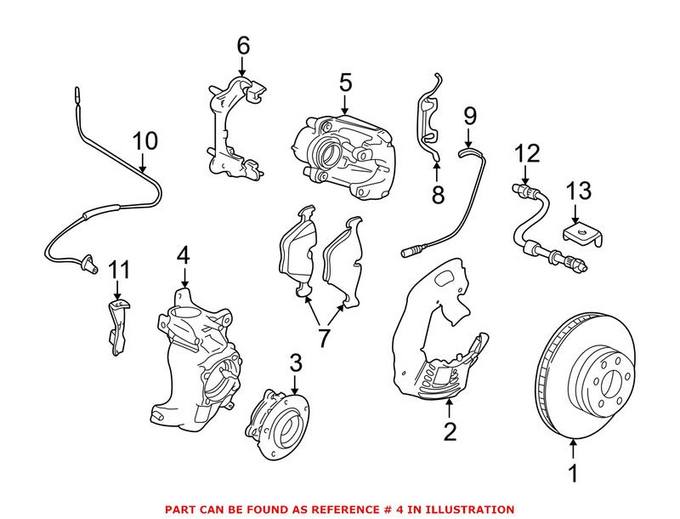 BMW Steering Knuckle - Front Driver Left 31211096495